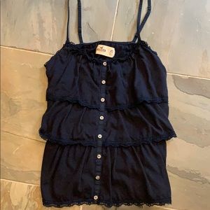 Hollister navy tank top